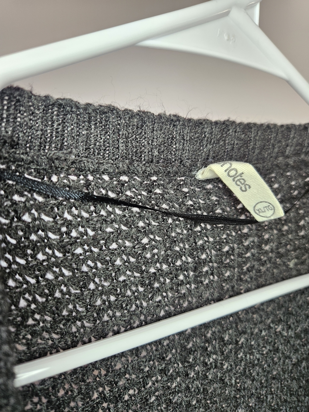 [5/35$]🔥Bluenotes Dark Grey Long Open Front Cardigan with Pockets Knit XL🔥 - Picture 3 of 5